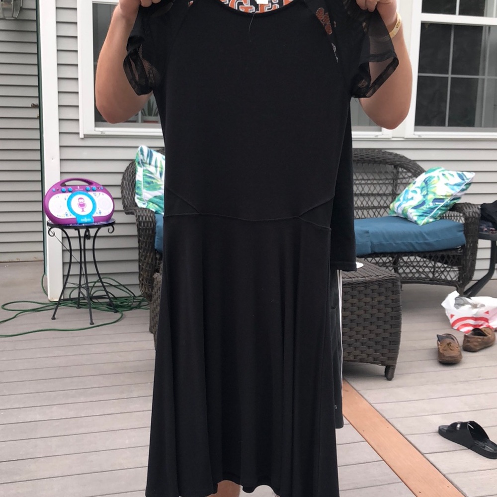 Black mesh dress